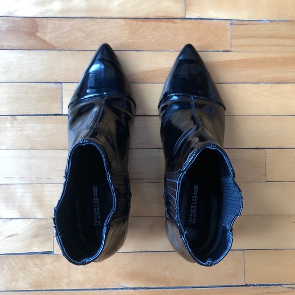 Design Lab Trina patent leather ankle booties - Picture 2 of 8